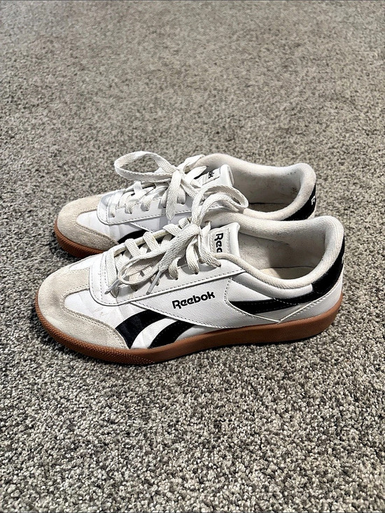 Reebok Shoes - Reebok Club C 85 Vintage White & Black Sneakers